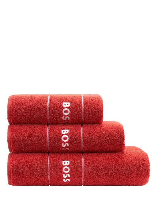 BOSS Plain gastendoek - 600 gr/m2 - 40 x 60 cm - voorkant 2 steenrood