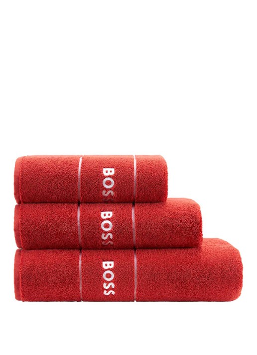 BOSS Plain gastendoek - 600 gr/m2 - 40 x 60 cm - detail 2 orange