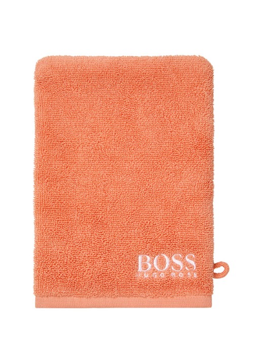 BOSS Plain washand - 600 g/m2 - 15 x 21 cm - voorkant 2 perzikroze