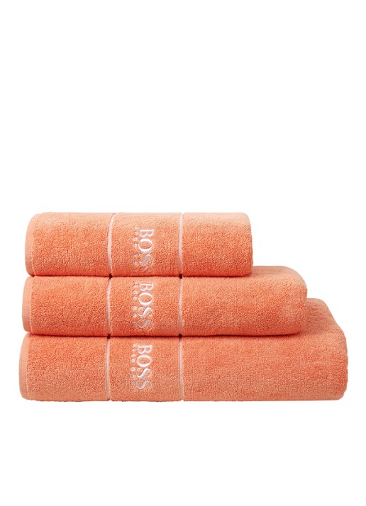 BOSS Plain washand - 600 g/m2 - 15 x 21 cm - voorkant 3 perzikroze