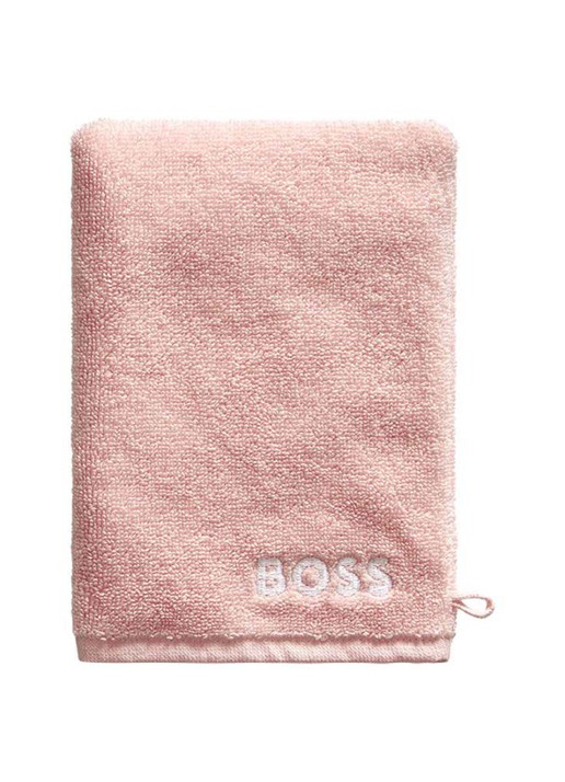 BOSS Plain washand - 600 g/m2 - 15 x 21 cm - voorkant lichtroze