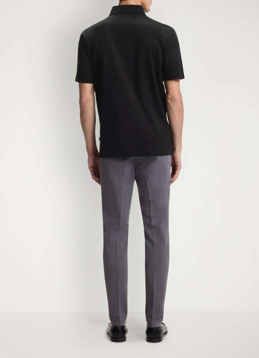 BOSS Polo met logo - achterkant zwart