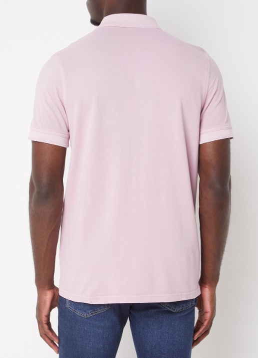 BOSS Prime regular fit polo van piqué katoen met logo - achterkant 3 open purple-548 / paars