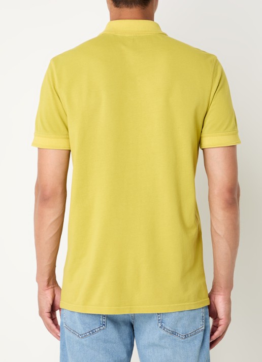 BOSS Prime regular fit polo van piqué katoen met logo - achterkant 4 open green-398 / groen