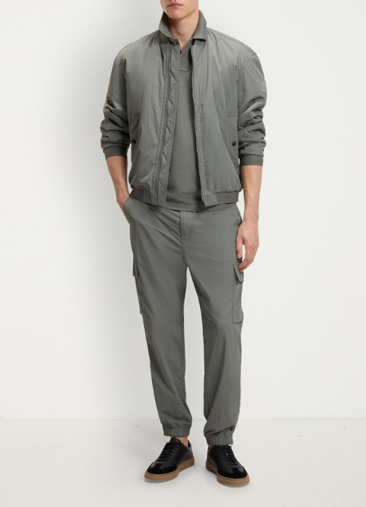 BOSS Prime regular fit polo van piqué katoen met logo - voorkant 5 open grey-076 / grijs