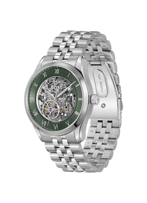 BOSS Principe Skeleton horloge HB1514236 - detail 3 zilver