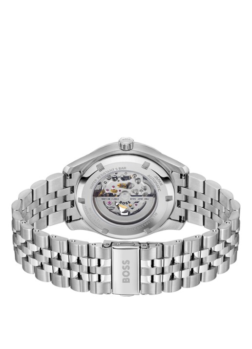 BOSS Principe Skeleton horloge HB1514236 - detail 4 zilver