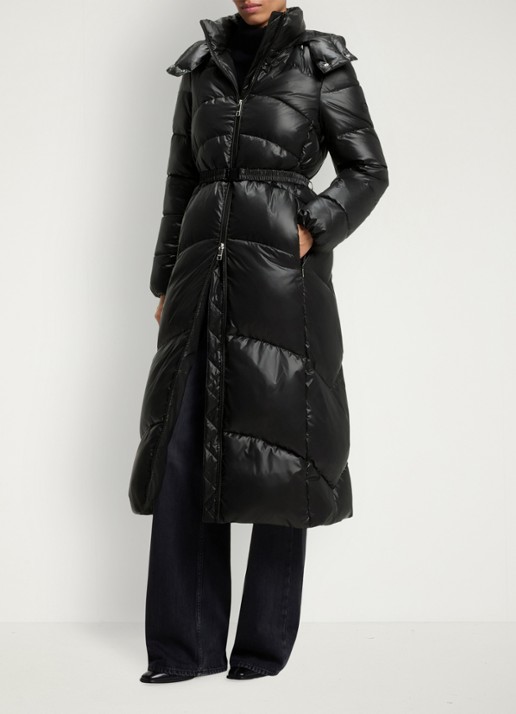 BOSS Puffer jas met ceintuur
