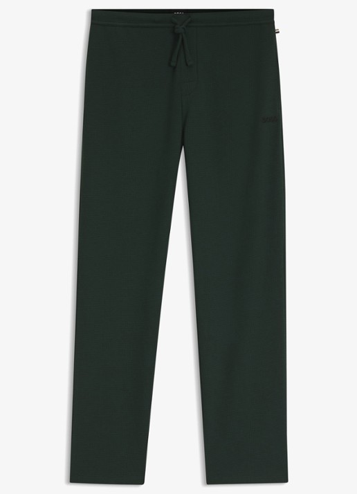 BOSS Pyjamabroek met structuur en logo