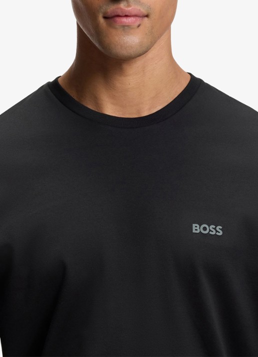 BOSS Pyjamaset met logo - detail 5 donkergrijs
