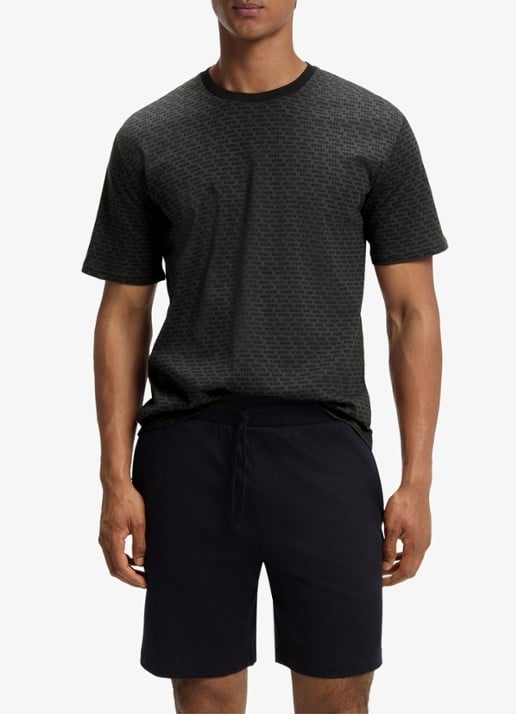BOSS Pyjamaset met logoprint 2-delig