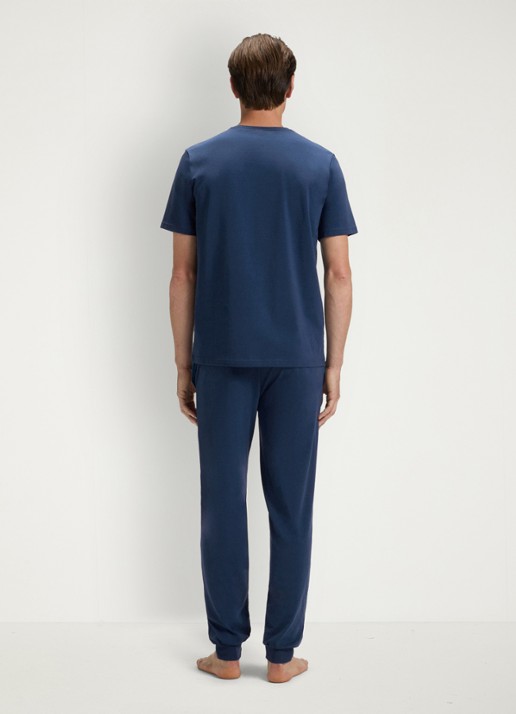 BOSS Pyjamatop met logo - achterkant 5 petrol