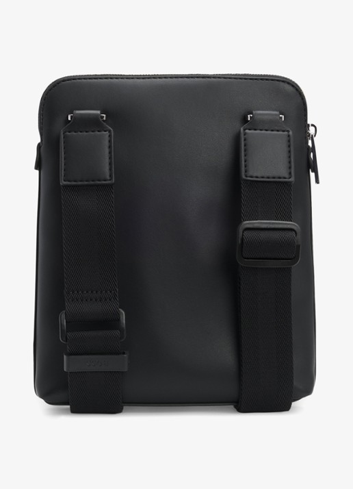 BOSS Ray_MP_Envelope crossbodytas met logoprint - voorkant 6 black-001 / zwart