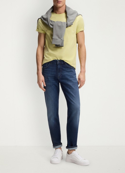 BOSS Re.Maine Bo regular fit jeans met medium wassing - voorkant 2 medium blue-420 / blauw