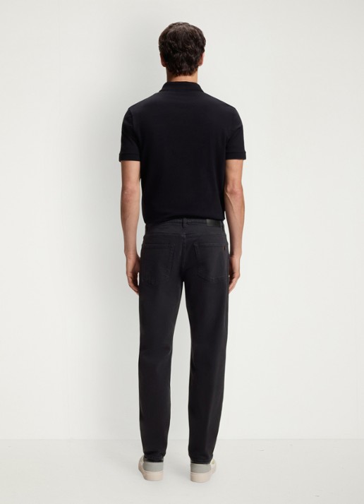 BOSS Re.Maine Bo regular fit jeans met stretch - achterkant 6 dark blue-404 / blauw