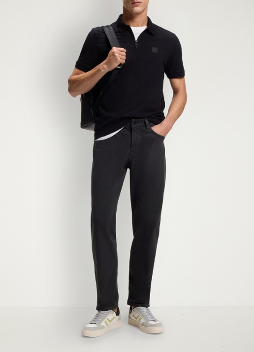 BOSS Re.Maine Bo regular fit jeans met stretch - voorkant 5 dark blue-404 / blauw
