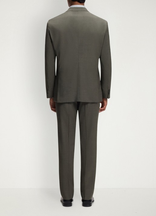 BOSS Regular fit 2-delig pak van gemêleerde stretchwol - achterkant 8 open green-347 / groen