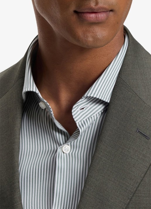 BOSS Regular fit 2-delig pak van gemêleerde stretchwol - detail 4 open green-347 / groen
