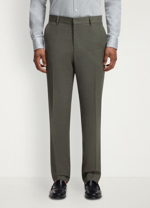 BOSS Regular fit 2-delig pak van gemêleerde stretchwol - detail 6 open green-347 / groen