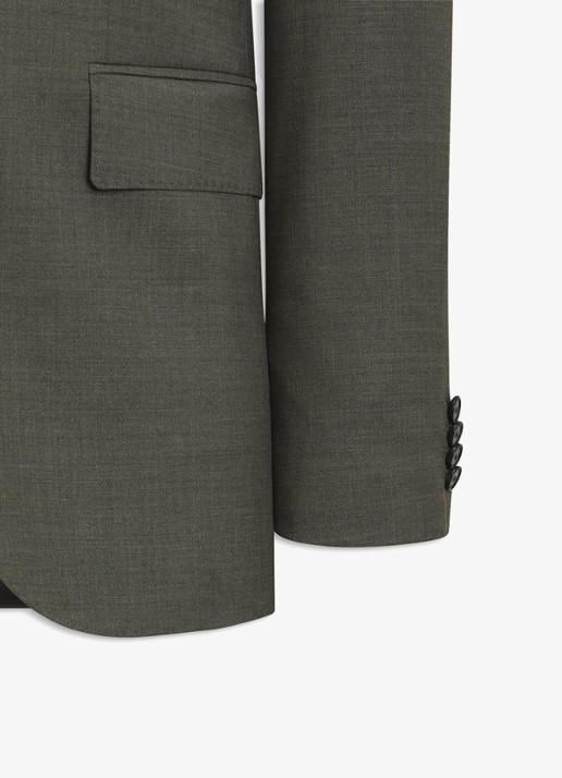 BOSS Regular fit 2-delig pak van gemêleerde stretchwol - detail open green-347 / groen