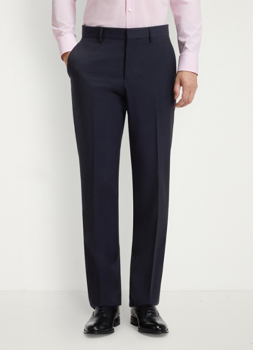 BOSS Regular fit 2-delig pak van scheerwol - detail 4 donkerblauw