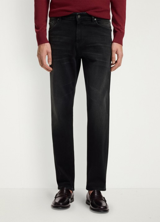 BOSS Regular fit jeans met steekzakken