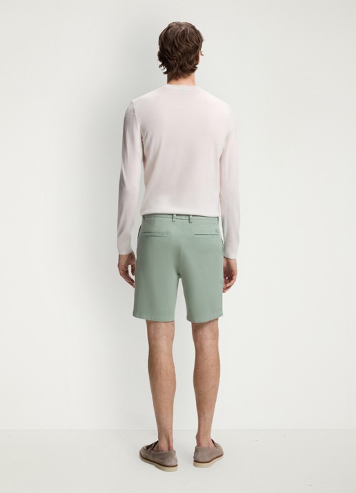 BOSS Regular fit korte broek met steekzakken - detail 2 open green-373