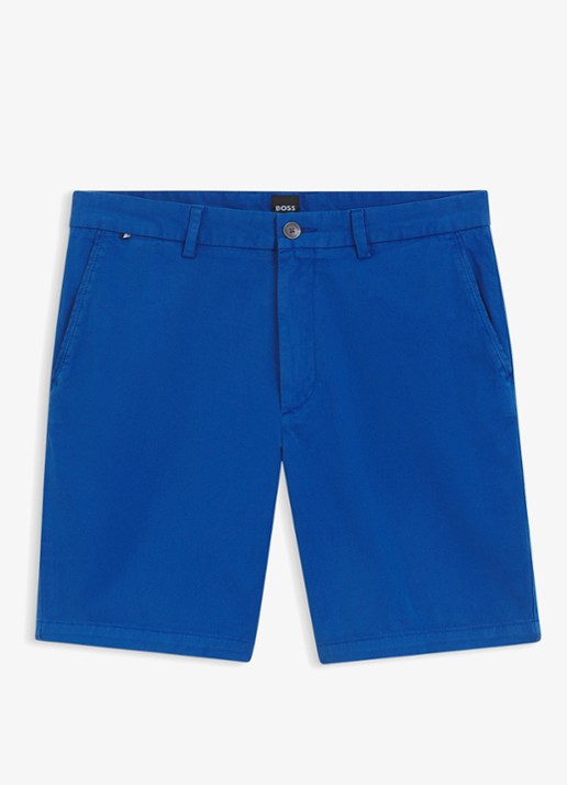 BOSS Regular fit korte broek met steekzakken - voorkant 5 blauw