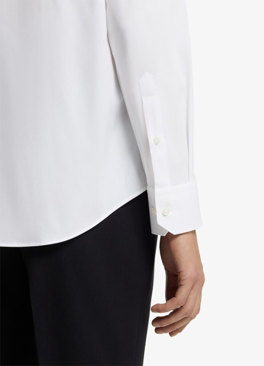 BOSS Regular fit overhemd in katoenblend - detail 4 wit