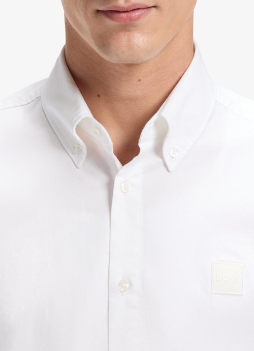 BOSS Regular fit overhemd met logo - detail 5 wit