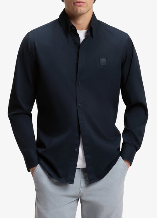 BOSS Regular fit overhemd met logo