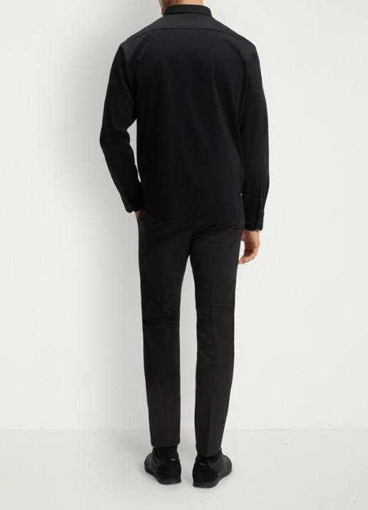 BOSS Regular fit overhemd met logo - achterkant 3 zwart