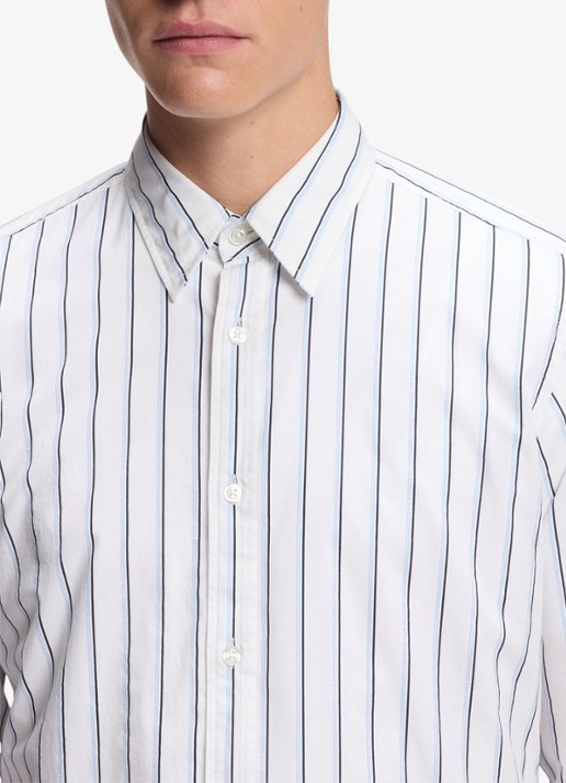 BOSS Regular fit overhemd met streepprint - detail 5 wit