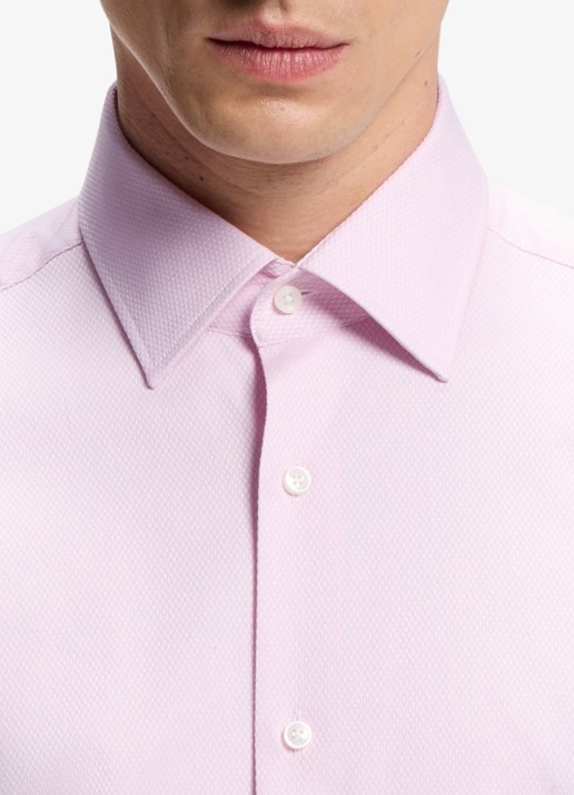 BOSS Regular-fit overhemd met stretch - detail 5 lichtroze