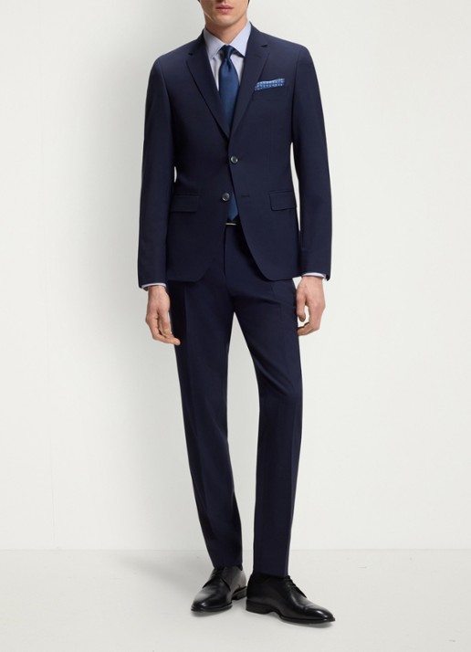 BOSS Regular-fit overhemd met stretch - voorkant 6 lichtblauw
