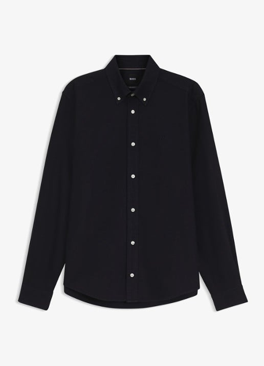 BOSS Regular fit overhemd met stretch