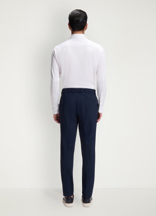 BOSS Regular fit overhemd met stretch - achterkant wit