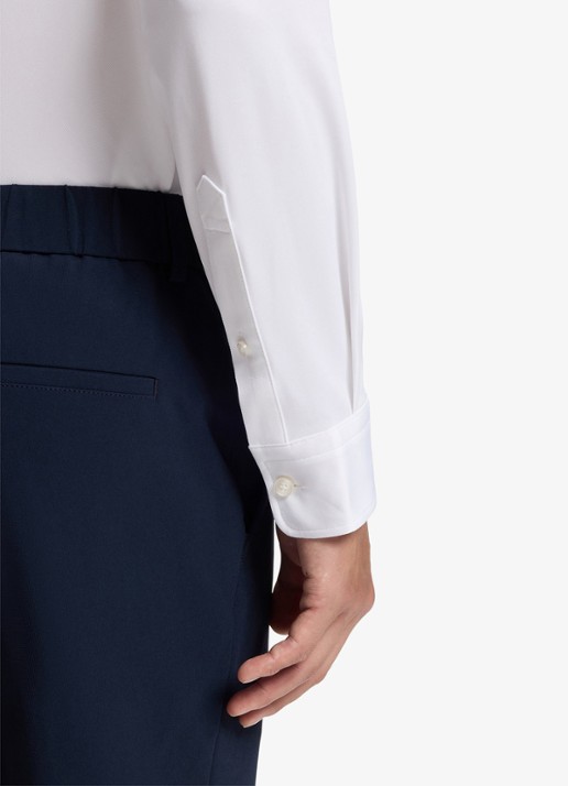 BOSS Regular fit overhemd met stretch - detail 4 wit