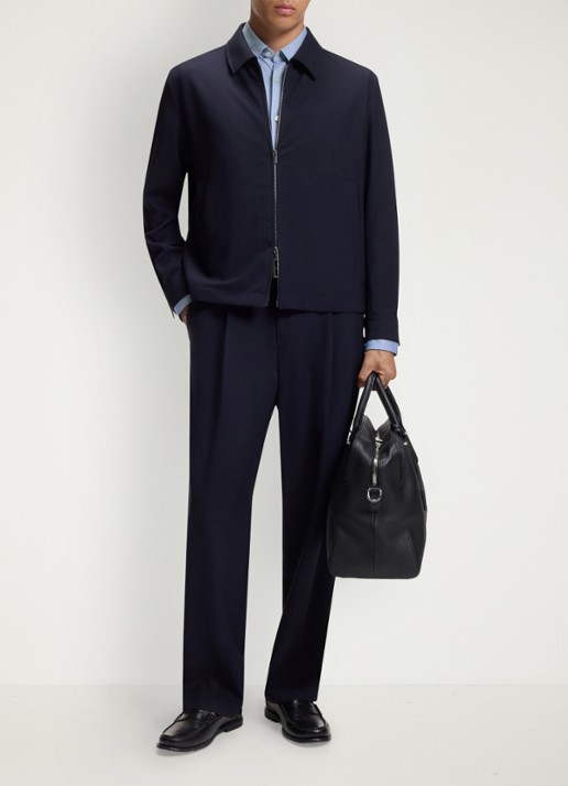 BOSS Regular fit overhemd met stretch - voorkant 5 lichtblauw