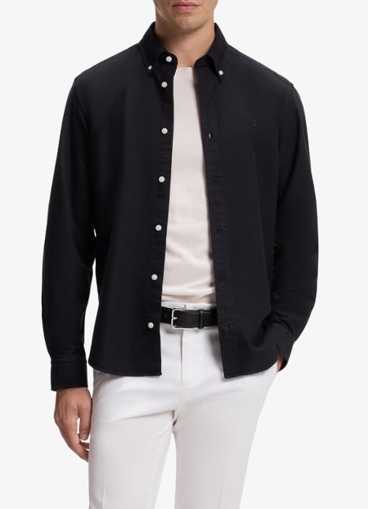 BOSS Regular fit overhemd met stretch