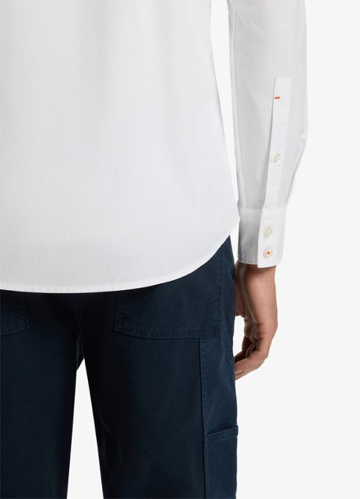 BOSS Regular-fit overhemd van katoenen popeline - detail 7 white-100 / wit
