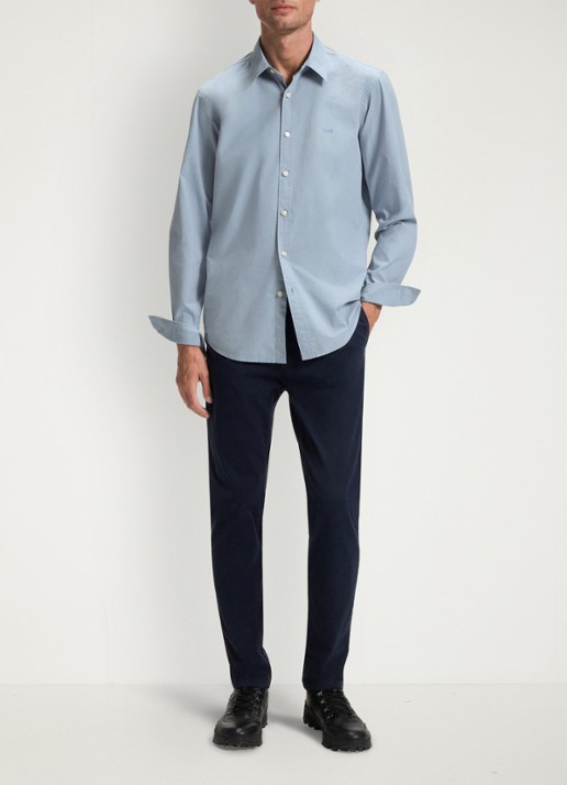 BOSS Regular-fit overhemd van katoenen popeline - voorkant 2 light/pastel blue-451 / lichtblauw