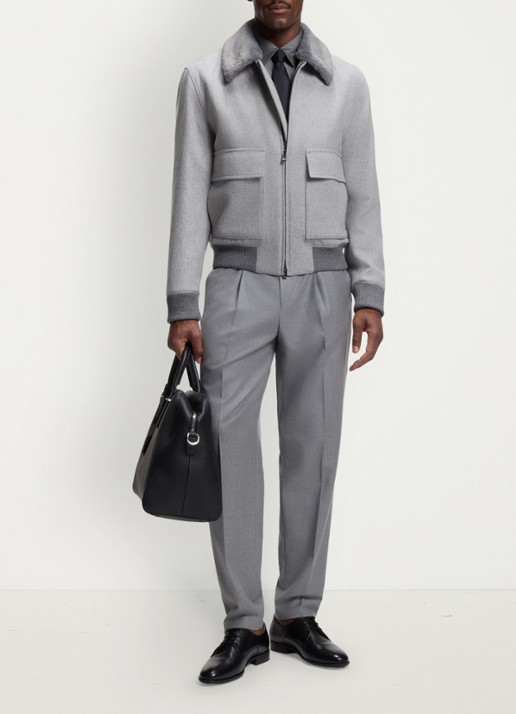 BOSS Regular fit overhemd - voorkant 3 grijs