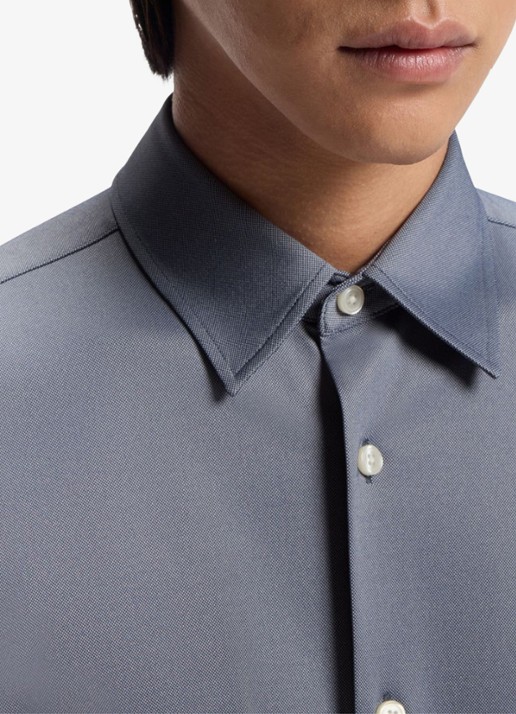 BOSS Regular fit overhemd - detail 5 blauwgrijs