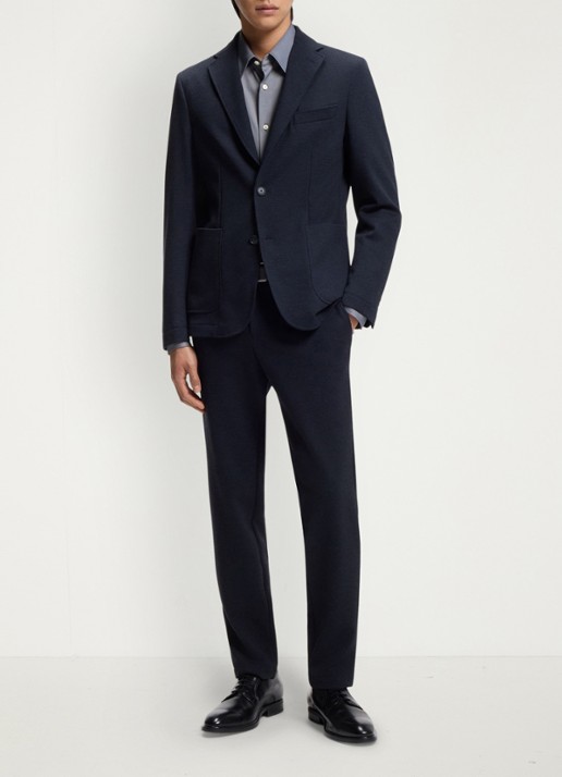 BOSS Regular fit overhemd - voorkant 3 blauwgrijs