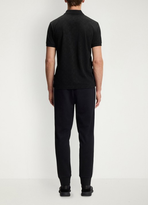 BOSS Regular fit polo met logoprint - achterkant 3 zwart