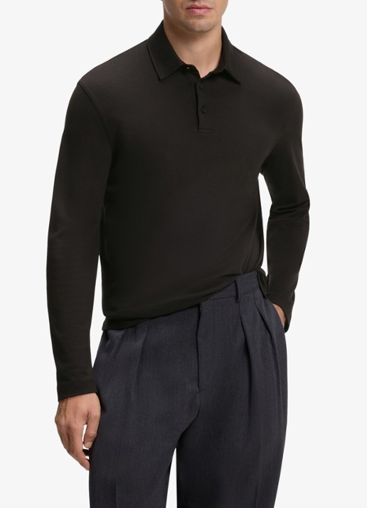 BOSS Regular fit polo met structuur