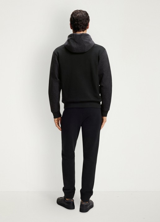BOSS Relaxed fit trainingspak met logo - achterkant zwart