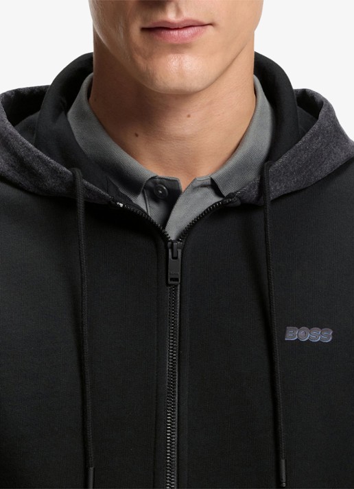 BOSS Relaxed fit trainingspak met logo - detail 5 zwart