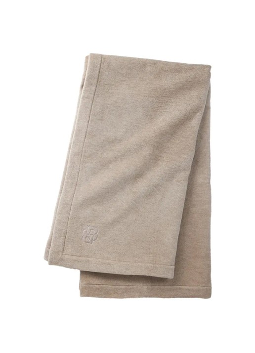 BOSS Reverso plaid 130 x 170 cm - voorkant beige